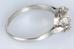 Bague solitaire Or blanc Diamant