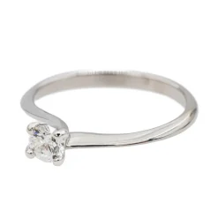 Bague Solitaire Or blanc Diamant