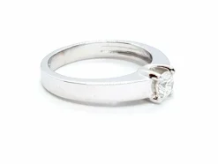 Bague Solitaire Or blanc Diamant