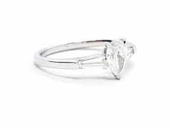 Bague Solitaire Or blanc Diamant