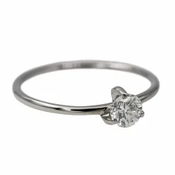 Bague Solitaire Or blanc Diamant