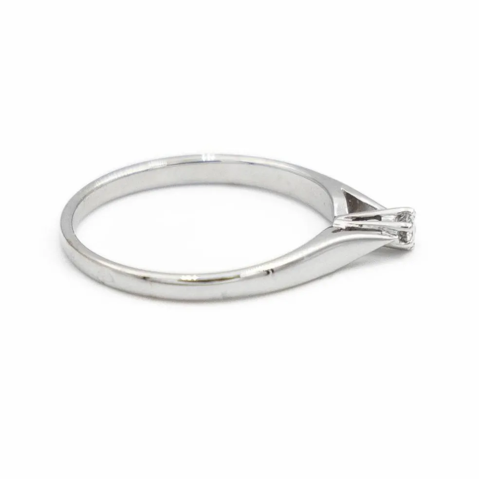 Bague Solitaire Or blanc Diamant