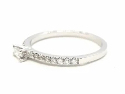 Bague Solitaire Or blanc Diamant