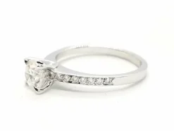 Bague Solitaire Or blanc Diamant
