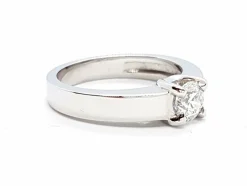 Bague Solitaire Or blanc Diamant