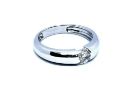 Bague Solitaire Or blanc Diamant