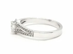 Bague Solitaire Or blanc Diamant