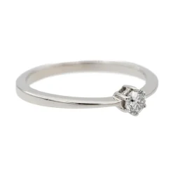 Bague Solitaire Or blanc Diamant