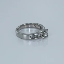 Bague Solitaire Or blanc Diamants
