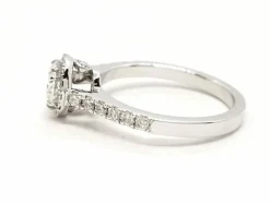 Bague Solitaire Or blanc Diamant