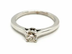 Bague Solitaire Or blanc Diamant