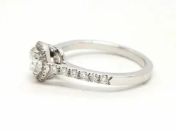 Bague Solitaire Or blanc Diamant