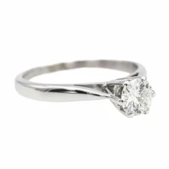 Bague Solitaire Or blanc Diamant