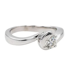 Bague Solitaire Or blanc Diamant