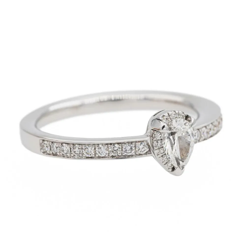 Bague Solitaire Or blanc Diamant