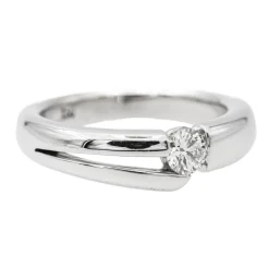Bague Solitaire Or blanc Diamant