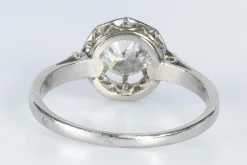 Bague solitaire Or blanc Diamant