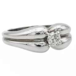 Bague Solitaire Or blanc Diamant