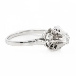Bague Solitaire Or blanc Diamant