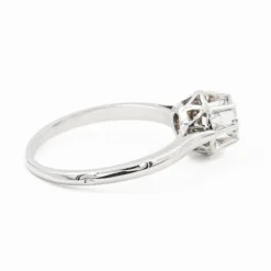 Bague Solitaire Or blanc Diamant