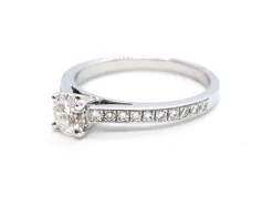 Bague Solitaire Or blanc Diamant