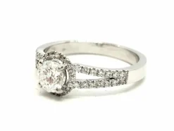 Bague Solitaire Or blanc Diamant