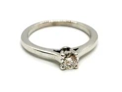 Bague Solitaire Or blanc Diamant