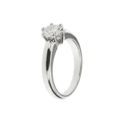 Bague solitaire Or blanc Diamant