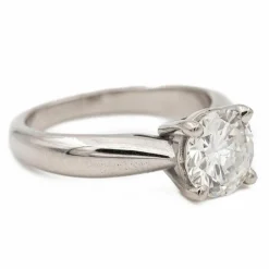 Bague Solitaire Or blanc Diamant