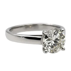 Bague Solitaire Or blanc Diamant