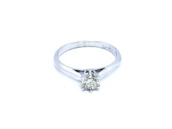 Bague Solitaire Or blanc Diamant