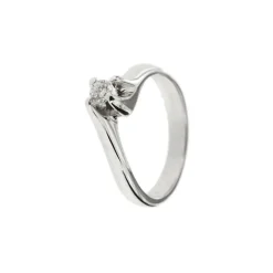 Bague solitaire Or blanc Diamant