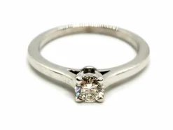 Bague Solitaire Or blanc Diamant