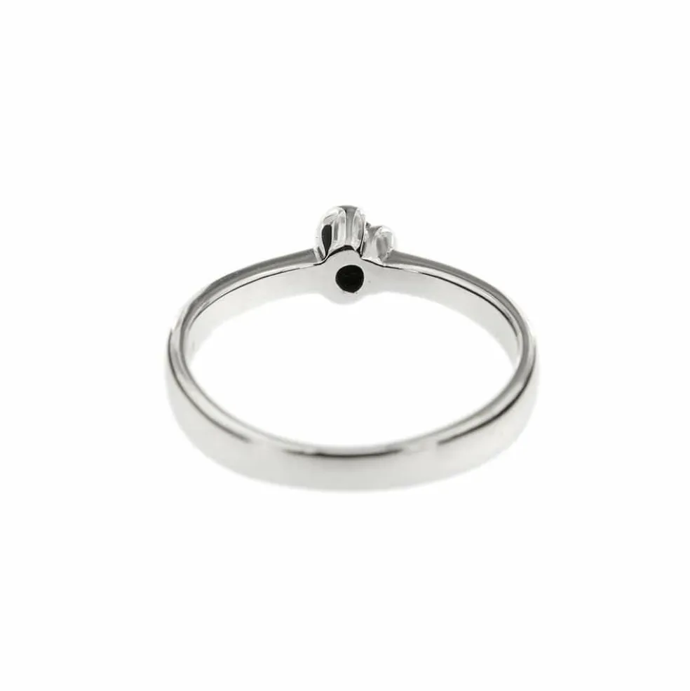 Bague solitaire Or blanc Diamant