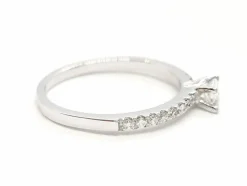 Bague Solitaire Or blanc Diamant