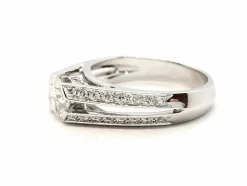 Bague Solitaire Or blanc Diamant