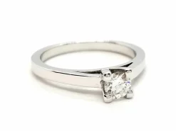 Bague Solitaire Or blanc Diamant