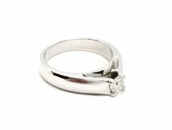 Bague Solitaire Or blanc Diamant