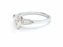 Bague Solitaire Or blanc Diamant
