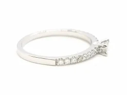 Bague Solitaire Or blanc Diamant