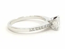 Bague Solitaire Or blanc Diamant