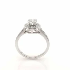 Bague solitaire or diamants