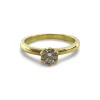 Bague solitaire or et diamant 0,53 ct