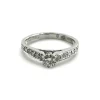 Bague solitaire or et diamants 0,63 ct