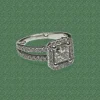 Bague solitaire or et diamants