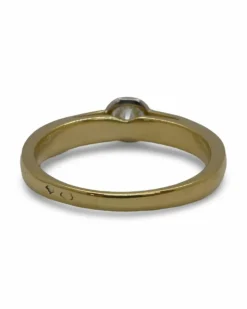 Bague solitaire or et diamant