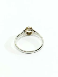 Bague Solitaire or et diamants