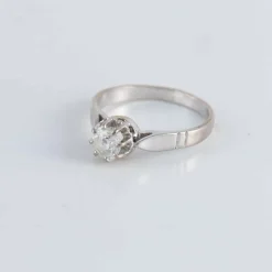 Bague Solitaire or gris Diamant 0.50ct