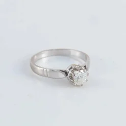 Bague Solitaire or gris Diamant 0.50ct