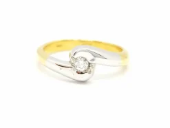 Bague Solitaire Or jaune Diamant